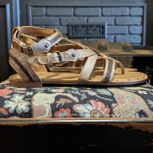 Ariat Shalimar Tan Leather Gladiator Sandals 10